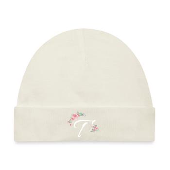 Brief und Blumen - Baby Premium Organic Mütze - Naturweiß - Vorne