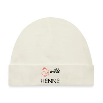 wilde Henne - Baby Premium Organic Mütze - Naturweiß - Vorne