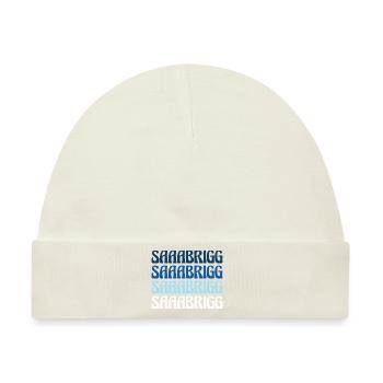 Saaabrigg Saarbrücken Dialekt Geschenk - Baby Premium Organic Mütze - Naturweiß - Vorne
