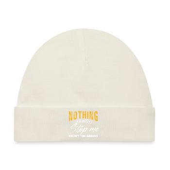 Bold "Nothing Can Stop Me" Design - Baby Premium Organic Mütze - Naturweiß - Vorne