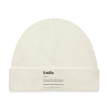 Emilia - Baby Premium Organic Mütze - Naturweiß - Vorne