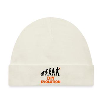 DIY Evolution Handwerk - Baby Premium Organic Mütze - Naturweiß - Vorne
