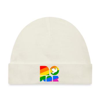 No War LGBTQ Pride Month Shirt - Baby Premium Organic Mütze - Naturweiß - Vorne