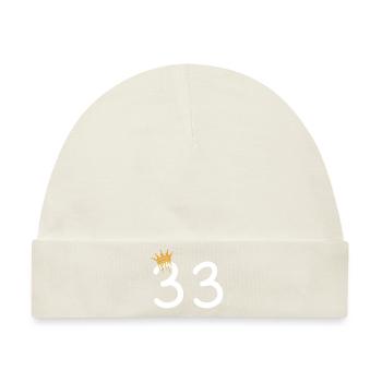 33 - Baby Premium Organic Mütze - Naturweiß - Vorne