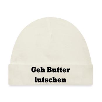 drawing-2 - Baby Premium Organic Mütze - Naturweiß - Vorne