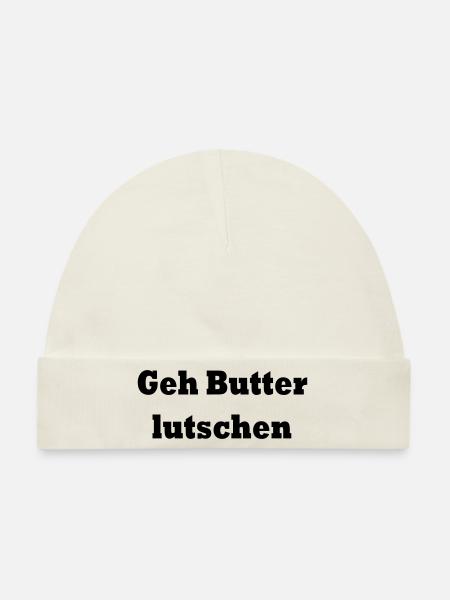 drawing-2 - Baby Premium Organic Mütze - Naturweiß
