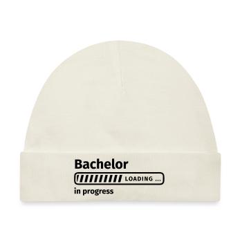 Bachelor in Progress - Baby Premium Organic Mütze - Naturweiß - Vorne
