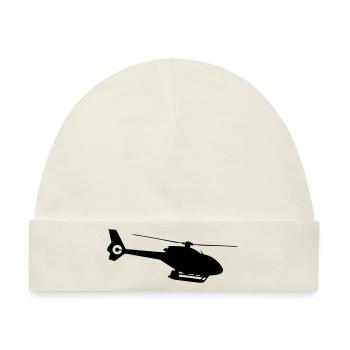 Helicopter - Baby Premium Organic Mütze - Naturweiß - Vorne