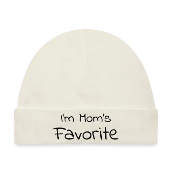 Moms Favorite - I'm Mom's Favorite - Baby Premium Organic Mütze - Naturweiß - Vorne