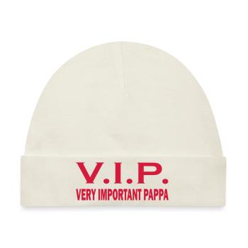 Very important pappa - Baby Premium Organic Mütze - Naturweiß - Vorne