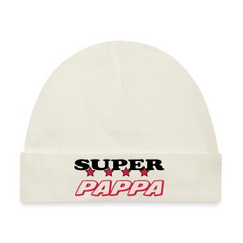 Super pappa - Baby Premium Organic Mütze - Naturweiß - Vorne