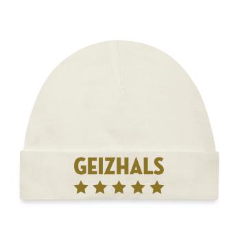 Geizhals - Geizkrägin - Geiz - Geizig - Geld - Baby Premium Organic Mütze - Naturweiß - Vorne
