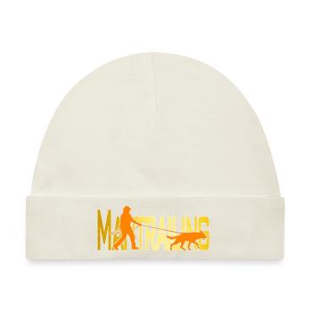 Mantrailing Orange/gold - Baby Premium Organic Mütze - Naturweiß - Vorne
