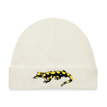 Feuersalamander / Fire Salamander I - Baby Premium Organic Mütze - Naturweiß - Vorne
