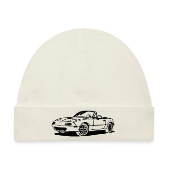 CLASSIC MIATA MK1 MX5 EUNOS - Baby Premium Organic Mütze - Naturweiß - Vorne