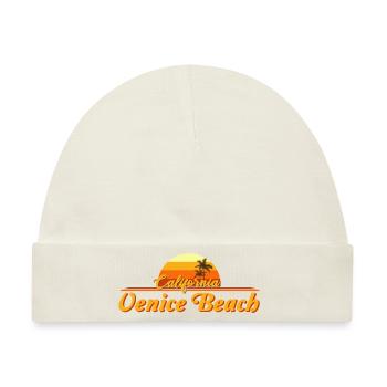 California Venice Beach Retro Sunset - Baby Premium Organic Mütze - Naturweiß - Vorne