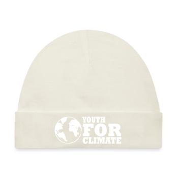 Youth for climate - Baby Premium Organic Mütze - Naturweiß - Vorne