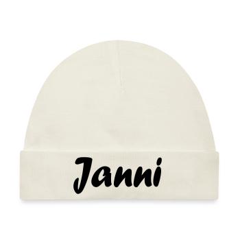 janni - Baby Premium Organic Mütze - Naturweiß - Vorne