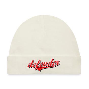 defender defense abwehr spieler football shirt cap - Baby Premium Organic Mütze - Naturweiß - Vorne