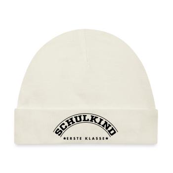 Schulkind - Baby Premium Organic Mütze - Naturweiß - Vorne