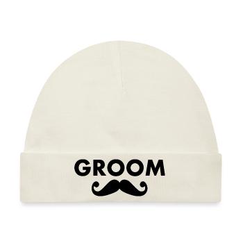 Groom - Baby Premium Organic Mütze - Naturweiß - Vorne