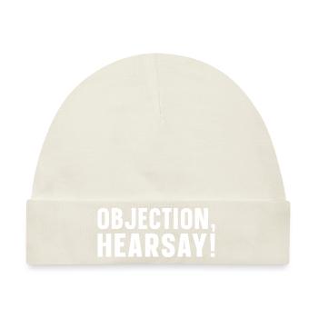 Objection Hearsay - Baby Premium Organic Mütze - Naturweiß - Vorne