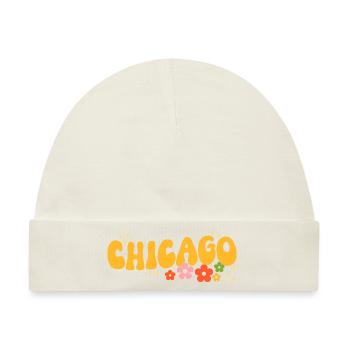 Chicago 70er Jahre Hippie - Baby Premium Organic Mütze - Naturweiß - Vorne