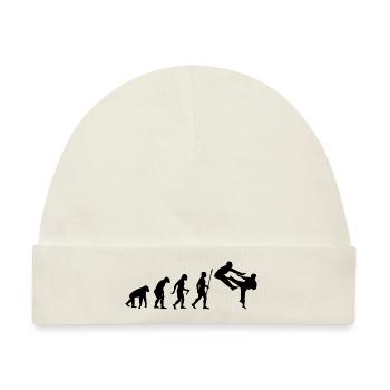 Entwicklung des Karate - Baby Premium Organic Mütze - Naturweiß - Vorne