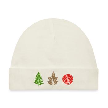 Blätter Design - Baby Premium Organic Mütze - Naturweiß - Vorne