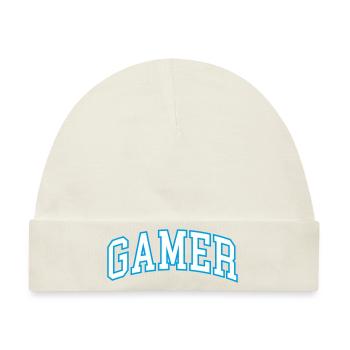 GAMER - Baby Premium Organic Mütze - Naturweiß - Vorne