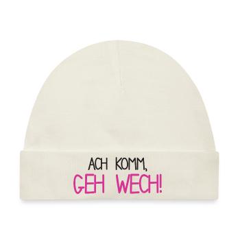 Ach komm, geh wach - Baby Premium Organic Mütze - Naturweiß - Vorne