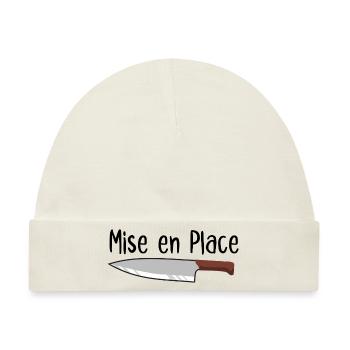 Mise en Place Kochmesser - Baby Premium Organic Mütze - Naturweiß - Vorne