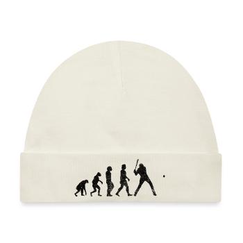 Baseball Baseballspieler Baseballteam Baseballer - Baby Premium Organic Mütze - Naturweiß - Vorne