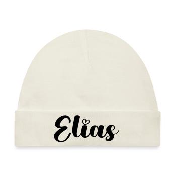 elias - Baby Premium Organic Mütze - Naturweiß - Vorne