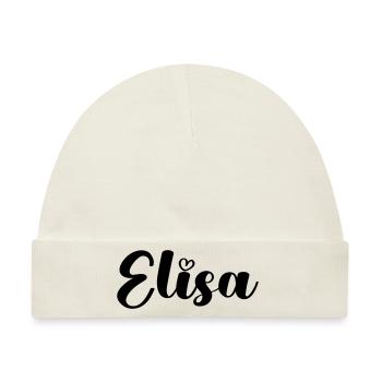 elisa - Baby Premium Organic Mütze - Naturweiß - Vorne
