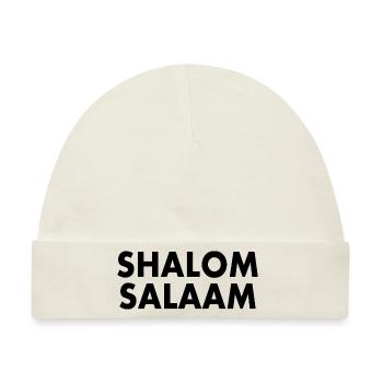 Shalom salaam - Baby Premium Organic Mütze - Naturweiß - Vorne
