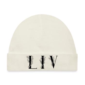 Name - Liv - Baby Premium Organic Mütze - Naturweiß - Vorne