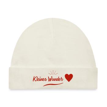 SCHWANGERSCHAFT - Wunschkind - Baby Premium Organic Mütze - Naturweiß - Vorne