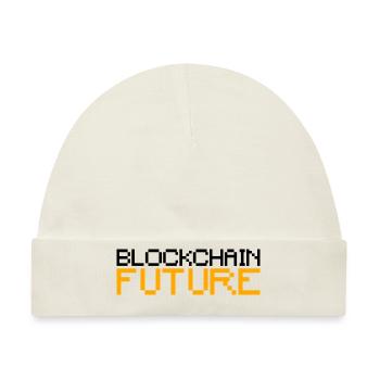 Blockchain Future Bitcoin - Baby Premium Organic Mütze - Naturweiß - Vorne