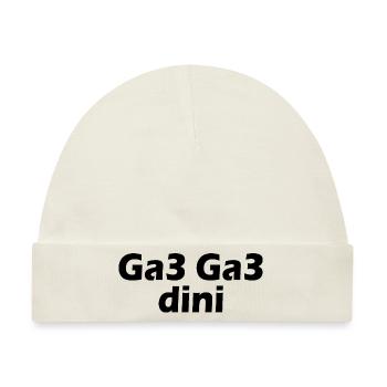Ga3 ga3 dini - Baby Premium Organic Mütze - Naturweiß - Vorne