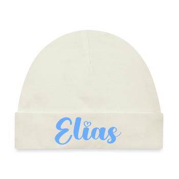 elias - Baby Premium Organic Mütze - Naturweiß - Vorne