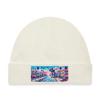 Venice Dogpig - Baby Premium Organic Mütze - Naturweiß - Vorne