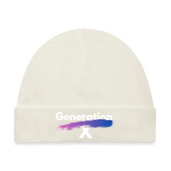 Generation X - Baby Premium Organic Mütze - Naturweiß - Vorne