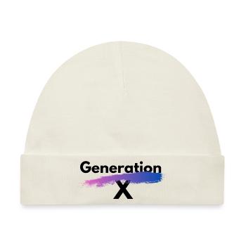 Generation X - Baby Premium Organic Mütze - Naturweiß - Vorne