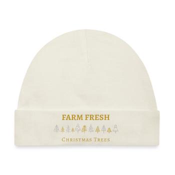 Farm Fresh Christmas trees, winter season - Baby Premium Organic Mütze - Naturweiß - Vorne