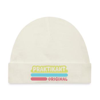 Praktikant als Vorname - Baby Premium Organic Mütze - Naturweiß - Vorne