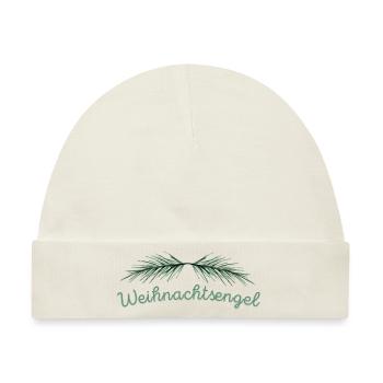 Weihnachtsengel - Weihnachtsdesign - Baby Premium Organic Mütze - Naturweiß - Vorne