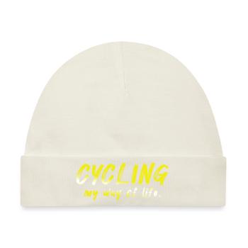 Fahrrad Fahrräder Fahrrad Fahrrad Fahrrad Biker MTB 7 - Baby Premium Organic Mütze - Naturweiß - Vorne
