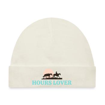 Pferdefreunde - Reiten - Reiter - Baby Premium Organic Mütze - Naturweiß - Vorne
