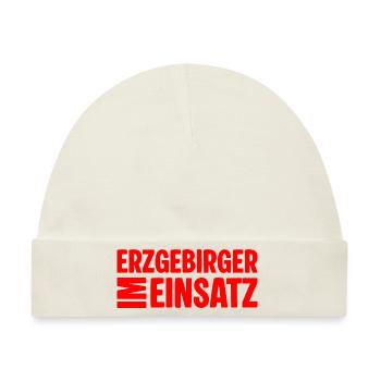 Erzgebirger im Einsatz - Baby Premium Organic Mütze - Naturweiß - Vorne